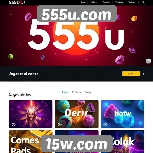 Recursos inovadores do site de jogos 555u